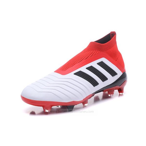 Adidas Predator FG Mujer Blanco Negro Rojo